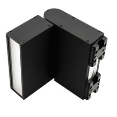 Шинная система с металлическими плафонами чёрного цвета DesignLed SY-DIM-601252-BL-10-NW