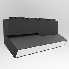 Шинная система с металлическими плафонами чёрного цвета SWG SY-601256-20-BL-WW
