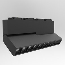 Шинная система с арматурой чёрного цвета, плафонами чёрного цвета DesignLed SY-601255-20-BL-NW