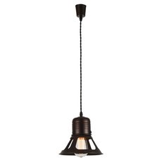 Светильник с арматурой коричневого цвета, металлическими плафонами Lussole GRLSP-9696