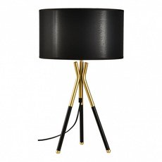 Настольная лампа с арматурой чёрного цвета, плафонами чёрного цвета Lussole LSP-0615