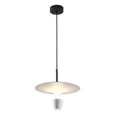 Светильник с арматурой чёрного цвета, плафонами белого цвета Lussole LSP-7080