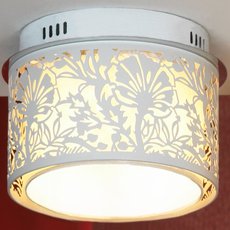 Светильник с арматурой белого цвета, металлическими плафонами Lussole LSF-2307-04
