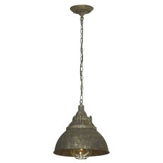 Светильник с арматурой коричневого цвета, металлическими плафонами Lussole LSP-9897G