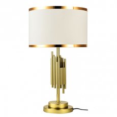 Настольная лампа с арматурой бронзы цвета, плафонами белого цвета Lussole LSP-0621