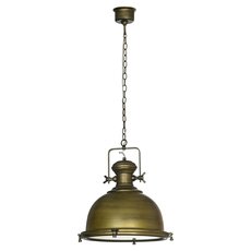 Светильник с арматурой бронзы цвета, металлическими плафонами Lussole GRLSP-9612