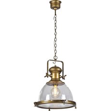Светильник с арматурой бронзы цвета, плафонами прозрачного цвета Lussole LSP-9611