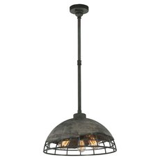 Светильник с металлическими плафонами серого цвета Lussole GRLSP-9643