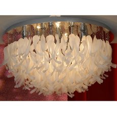 Светильник с арматурой хрома цвета, плафонами белого цвета Lussole LSA-5603-10