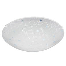 Настенно-потолочный светильник с арматурой белого цвета, стеклянными плафонами Eglo 96472
