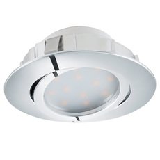 Точечный светильник с арматурой хрома цвета, плафонами белого цвета Eglo 95848