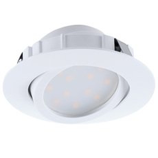 Точечный светильник с арматурой белого цвета, пластиковыми плафонами Eglo 95854