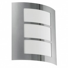 Светильник для уличного освещения с арматурой никеля цвета, плафонами белого цвета Eglo 88139