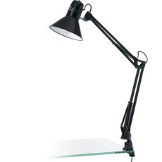 Настольная лампа с арматурой чёрного цвета, плафонами чёрного цвета Eglo 90873