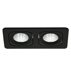 Точечный светильник с арматурой чёрного цвета, плафонами чёрного цвета Eglo 61647