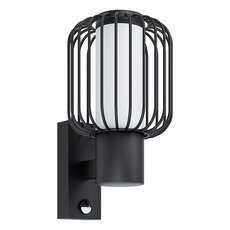 Светильник для уличного освещения с арматурой чёрного цвета, металлическими плафонами Eglo 98722