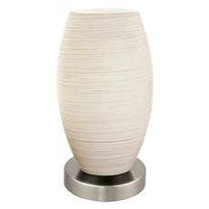 Настольная лампа с арматурой никеля цвета, плафонами белого цвета Eglo 97589