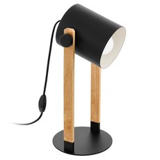 Настольная лампа с арматурой чёрного цвета, плафонами чёрного цвета Eglo 43047