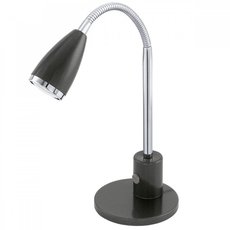 Настольная лампа с арматурой чёрного цвета, плафонами чёрного цвета Eglo 92873