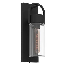 Светильник для уличного освещения с арматурой чёрного цвета, плафонами прозрачного цвета Eglo 900285