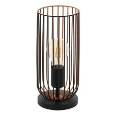 Настольная лампа с арматурой чёрного цвета, металлическими плафонами Eglo 49646