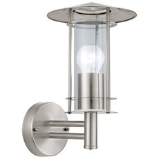 Светильник для уличного освещения с арматурой никеля цвета, плафонами прозрачного цвета Eglo 30184