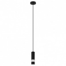 Светильник с арматурой чёрного цвета, плафонами прозрачного цвета Eglo 39705
