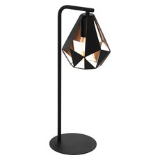 Настольная лампа с арматурой чёрного цвета, плафонами чёрного цвета Eglo 43058