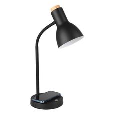 Настольная лампа с металлическими плафонами чёрного цвета Eglo 900628