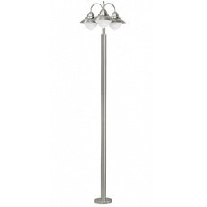 Светильник для уличного освещения с арматурой никеля цвета, плафонами белого цвета Eglo 83971