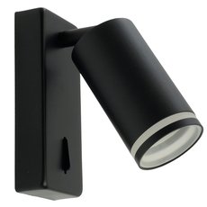 Бра с арматурой чёрного цвета, металлическими плафонами Feron 48810