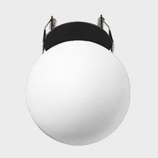 Точечный светильник с стеклянными плафонами белого цвета ITALLINE IT08-8026 black 3000K