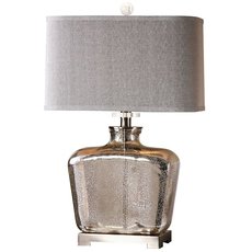 Настольная лампа с плафонами серого цвета Louvre Home CLM7253