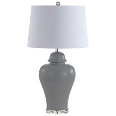 Настольная лампа с арматурой серого цвета Louvre Home LHTL973