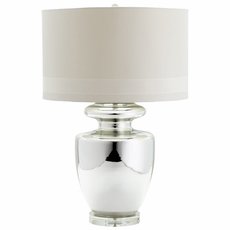 Настольная лампа с арматурой серебряного цвета Louvre Home LHTL900