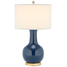 Настольная лампа с арматурой синего цвета Louvre Home P2500TA