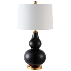 Настольная лампа с арматурой чёрного цвета Louvre Home LHTL7609