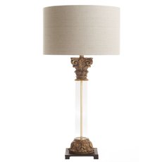 Настольная лампа с плафонами бежевого цвета Louvre Home 8304-1T