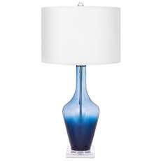 Настольная лампа с арматурой синего цвета Louvre Home LHLTL1631CLM