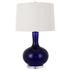 Настольная лампа с арматурой синего цвета Louvre Home P0282TB
