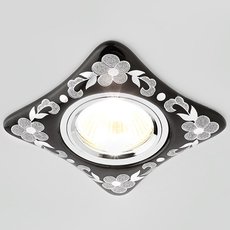 Встраиваемый точечный светильник Ambrella Light D2065 BK/CH