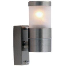 Светильник для уличного освещения с арматурой серебряного цвета, плафонами неокрашенного цвета Arte Lamp A3201AL-1SS