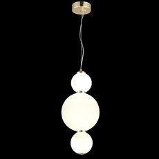 Светильник с плафонами белого цвета Natali Kovaltseva LED LAMPS 81100/3C GOLD WHITE