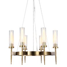 Люстра в кабинет Delight Collection KM0936P-6 brass