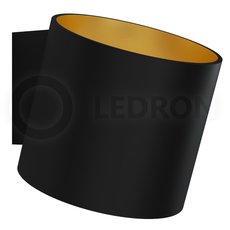 Бра с арматурой чёрного цвета LEDRON COME Black-Gold