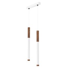 Светильник с металлическими плафонами LEDRON SAGITONY E2 T40 Wooden 200 White