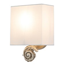 Бра с текстильными плафонами белого цвета Elstead Lighting FB-SWIRL-1S-W