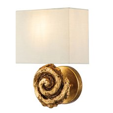 Бра с текстильными плафонами белого цвета Elstead Lighting FB-SWIRL-1L-G