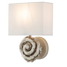 Бра с текстильными плафонами белого цвета Elstead Lighting FB-SWIRL-1L-W