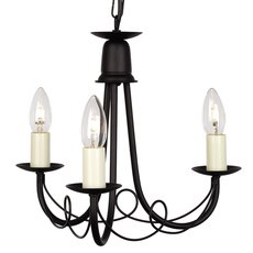 Люстра в кабинет Elstead Lighting MN3 BLACK